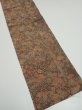 Photo2: 2Q10z30  Japanese Kimono Crepe Silk  FABRIC Plum tree Brown 37.0x6.9 (2)