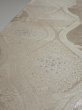Photo4: 4206i06z750 Vintage Japanese Kimono Silk FUKURO OBI Flower Off-white 173.2x12.1 (4)
