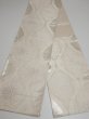 Photo5: 4206i06z750 Vintage Japanese Kimono Silk FUKURO OBI Flower Off-white 173.2x12.1 (5)