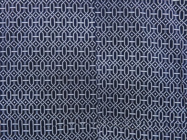 Photo5: 4226T02z560 Vintage Japanese Kimono Cotton Men's  YUKATA Dark navy (5)