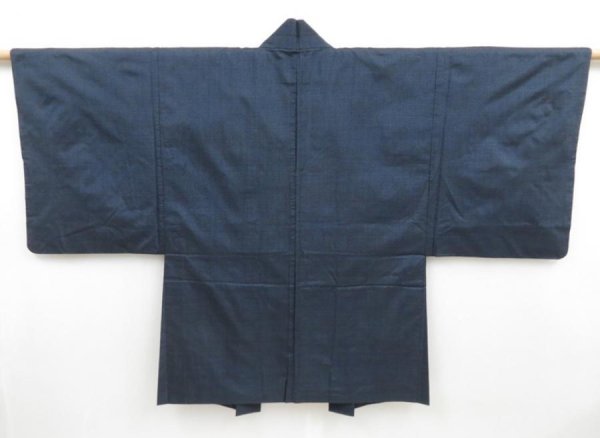 Photo4: 4227T10z530 Vintage Japanese Kimono Silk Men's OSHIMA HAORI Shunga (4)