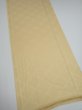 Photo2: 2Z03z80  Japanese Kimono Silk  FABRIC  Light yellow 63.0x14.4 (2)