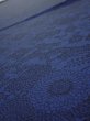 Photo4: 2J02z60  Japanese Kimono Crepe Silk  FABRIC Flowers Indigo 38.6x15.0 (4)