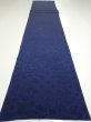 Photo5: 2J05z110  Japanese Kimono Crepe Silk  FABRIC Flowers Indigo 67.7x15.0 (5)