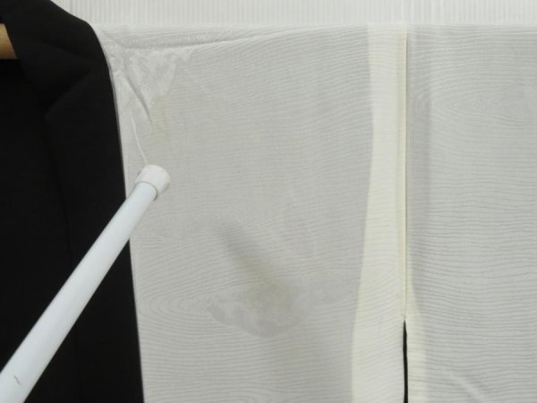 Photo8: 4323T04z590 Vintage Japanese Kimono Silk HAORI Karesansui Black (8)