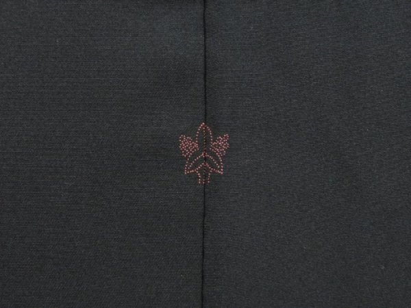 Photo5: 4323T10z560 Vintage Japanese Kimono Silk HAORI Chrysanthemum Black (5)