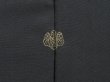 Photo5: 4324T02z570 Vintage Japanese Kimono Silk HAORI Flower Black (5)