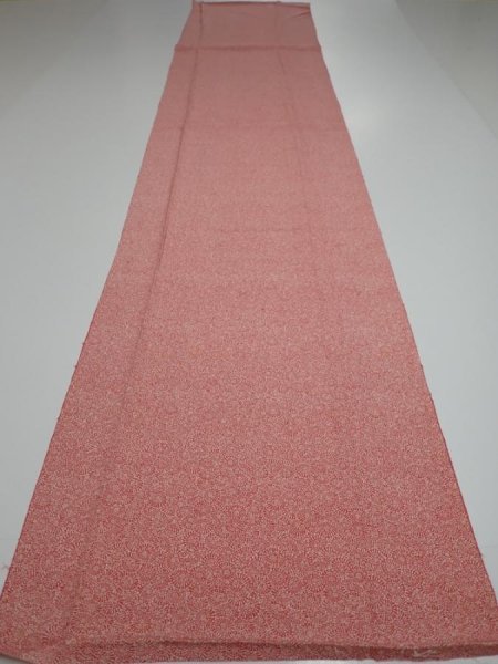 Photo5: 2K03z80  Japanese Kimono Silk  FABRIC Umbrella Dark coral 67.7x14.6 (5)