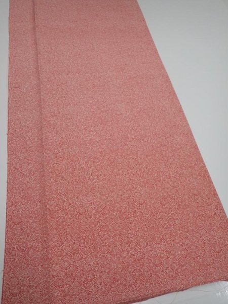 Photo4: 2K05z80  Japanese Kimono Silk  FABRIC Umbrella Dark coral 68.5x14.6 (4)
