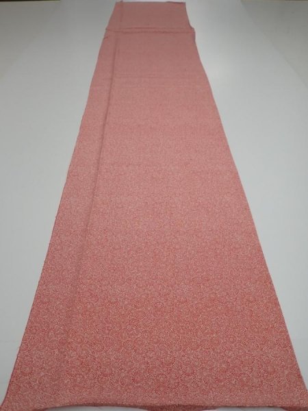 Photo5: 2K05z80  Japanese Kimono Silk  FABRIC Umbrella Dark coral 68.5x14.6 (5)