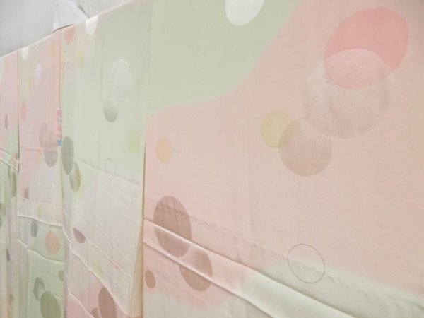 Photo2: 4331T05z630  Japanese Kimono Silk JUBAN  Light cream (2)