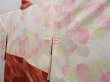 Photo7: 4401T11z560 Vintage Japanese Kimono Silk HAORI  Red-Brown (7)