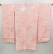 Photo1: 4402T03z630 Vintage Japanese Kimono Silk FURISODE JUBAN Rose Pink (1)
