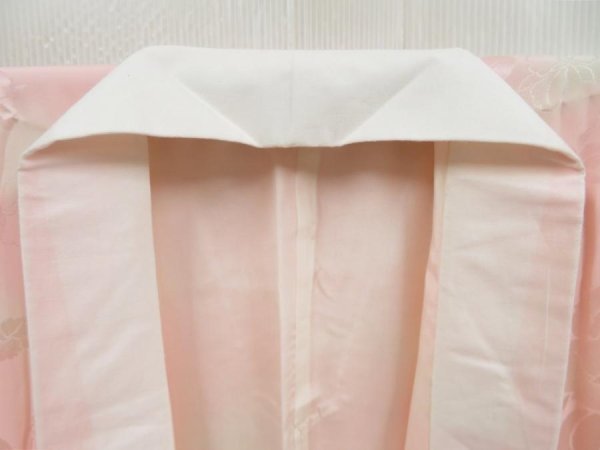 Photo5: 4402T03z630 Vintage Japanese Kimono Silk FURISODE JUBAN Rose Pink (5)