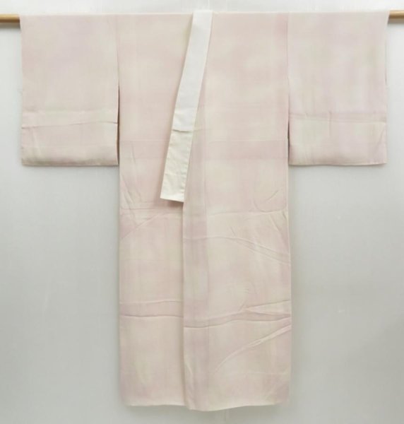 Photo3: 4405T07z650  Japanese Kimono Silk JUBAN  Light pink (3)