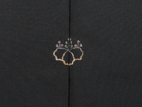 Photo5: 4407T10z550 Vintage Japanese Kimono Silk HAORI Rose Black (5)