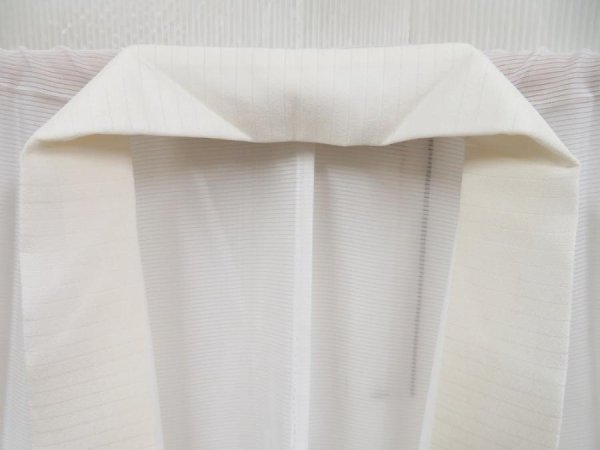 Photo6: 4409T06z310 Japanese Kimono Synthetic Ro JUBAN See through Off-white (6)