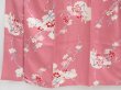Photo4: 4420T06z860 Antique Japanese Kimono Jinken KOMON Sakura Dull pink (4)