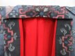 Photo6: 4427T01z530 Vintage Japanese Kimono Silk  MEISEN KOMON Lavender blue (6)