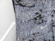 Photo7: 4427T03z950  Japanese Kimono Silk KOMON Flowers Black (7)