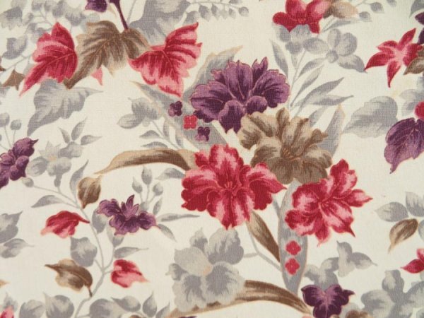 Photo4: 4503T06z510 Vintage Japanese Kimono Silk HAORI Flowers Off-white (4)