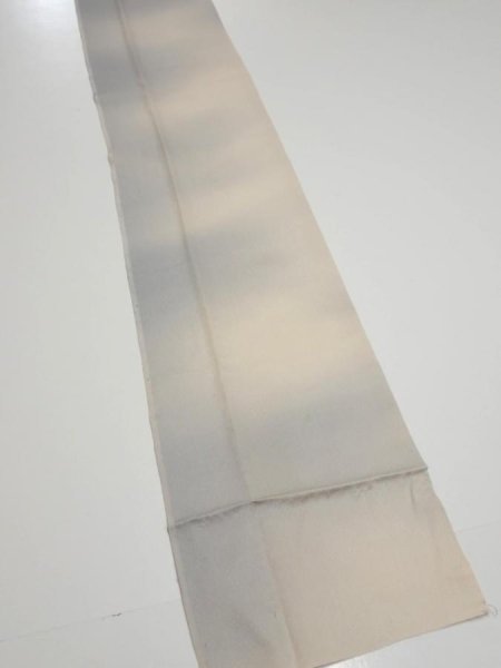 Photo2: 2M06z60  Japanese Kimono Silk  FABRIC  Gray 84.3x7.1 (2)