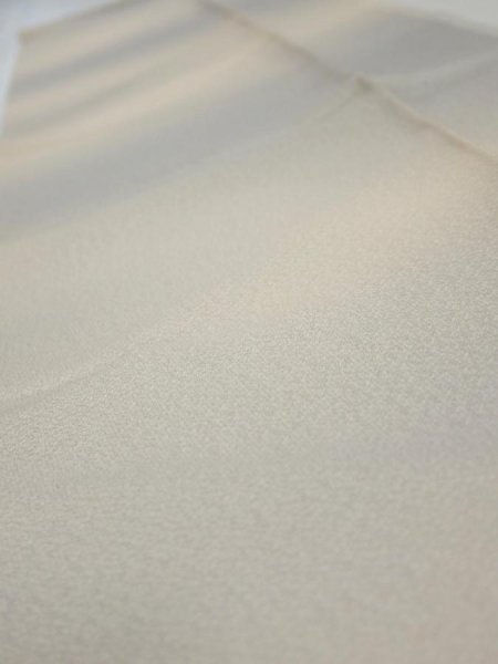 Photo4: 2M07z30  Japanese Kimono Silk  FABRIC  Gray 36.2x6.9 (4)