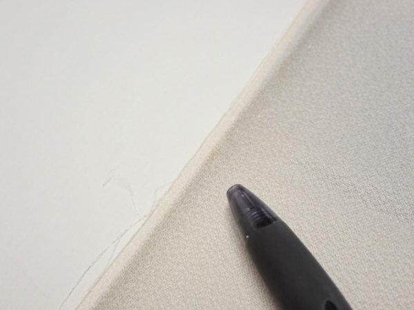 Photo6: 2M07z30  Japanese Kimono Silk  FABRIC  Gray 36.2x6.9 (6)