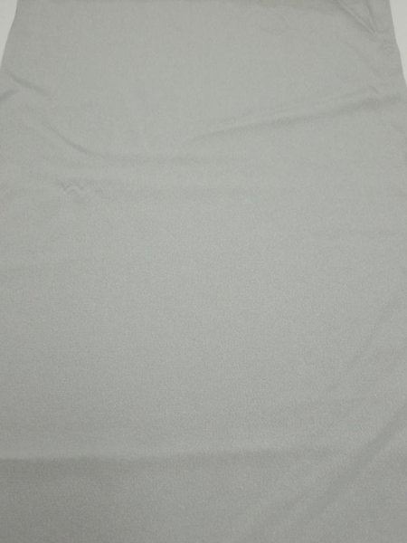 Photo1: 2N01z60  Japanese Kimono Silk  FABRIC Plain Gray 44.9x14.6 (1)