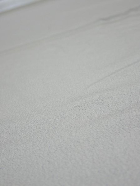 Photo4: 2N01z60  Japanese Kimono Silk  FABRIC Plain Gray 44.9x14.6 (4)