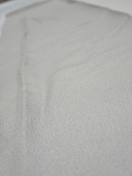 Photo4: 2N06z30  Japanese Kimono Silk  FABRIC Plain Gray 42.5x7.1 (4)