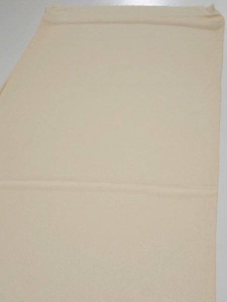 Photo3: 2N02z60  Japanese Kimono Silk  FABRIC Plum blossom Light cream 41.7x14.2 (3)