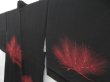 Photo3: 4520T09z570 Vintage Japanese Kimono Silk HAORI Pine Black (3)