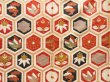 Photo5: 4524T01z1030 Vintage Japanese Kimono Silk KOMON Kikko Off-white (5)