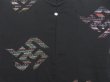 Photo3: 4524T06z630 Vintage Japanese Kimono Silk HAORI Fylfot Black (3)