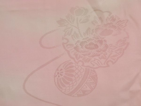 Photo4: 4525T10z830  Japanese Kimono Synthetic FURISODE JUBAN Yukiwa Pink (4)