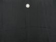 Photo3: 4601T14z900 Vintage Japanese Kimono Silk Men's  Plain Black (3)