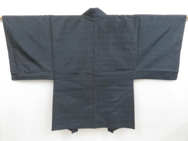 Photo5: 4602T14z470 Vintage Japanese Kimono Silk Men's OSHIMA HAORI Shishi (5)