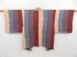 Photo1: 4603T13z560 Vintage Japanese Kimono Silk HAORI  Brown Dark purple-gray (1)