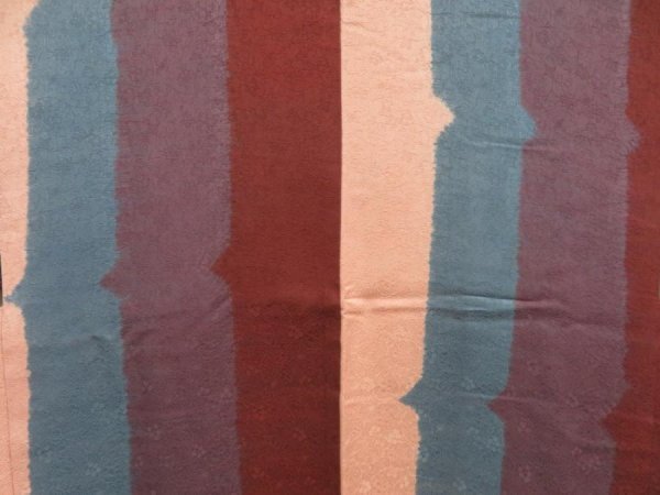 Photo3: 4603T13z560 Vintage Japanese Kimono Silk HAORI  Brown Dark purple-gray (3)