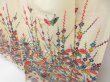Photo4: 4607T09z1090 Vintage Japanese Kimono Crepe Silk TSUKESAGE Kyo-bingata (4)