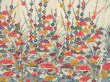 Photo8: 4607T09z1090 Vintage Japanese Kimono Crepe Silk TSUKESAGE Kyo-bingata (8)