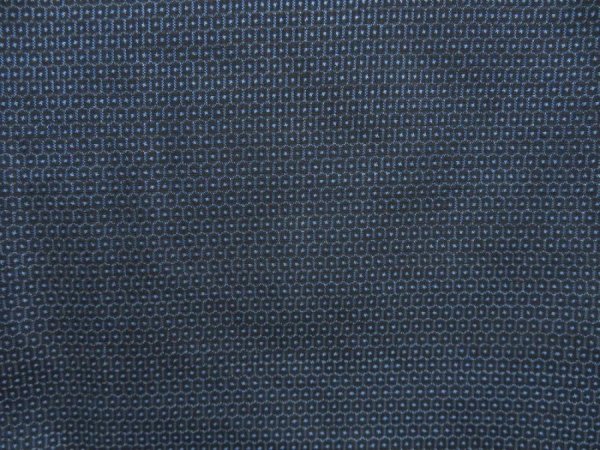 Photo6: 4607T11z750 Vintage Japanese Kimono Silk Men's Oshima Tsumugi  Dark navy (6)