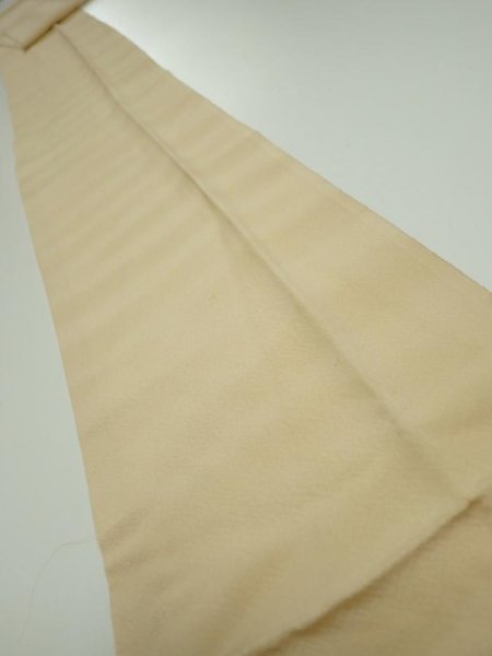 Photo1: 2A04z60  Japanese Kimono Silk  FABRIC Shading off Champagne 86.6x7.1 (1)