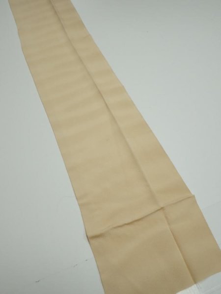 Photo2: 2A04z60  Japanese Kimono Silk  FABRIC Shading off Champagne 86.6x7.1 (2)