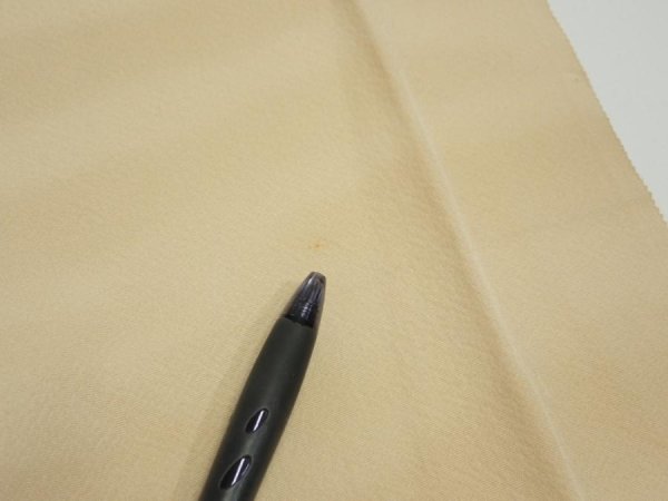 Photo6: 2A04z60  Japanese Kimono Silk  FABRIC Shading off Champagne 86.6x7.1 (6)