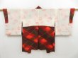 Photo6: 4618T04z560 Vintage Japanese Kimono Silk HAORI  Orangered (6)