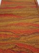 Photo1: 4i02z60  Japanese Kimono Crepe Silk  FABRIC Trees Yellow ochre 41.7x14.2 (1)