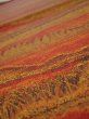 Photo4: 4i02z60  Japanese Kimono Crepe Silk  FABRIC Trees Yellow ochre 41.7x14.2 (4)