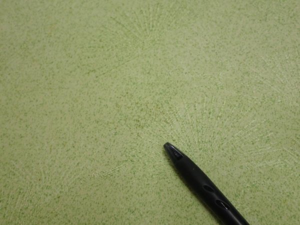 Photo7: 4D05z80  Japanese Kimono Silk  FABRIC Pine branch Light green 63.0x14.2 (7)